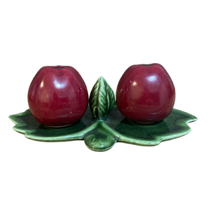 Ceramic Apple Salt and Pepper Shakers